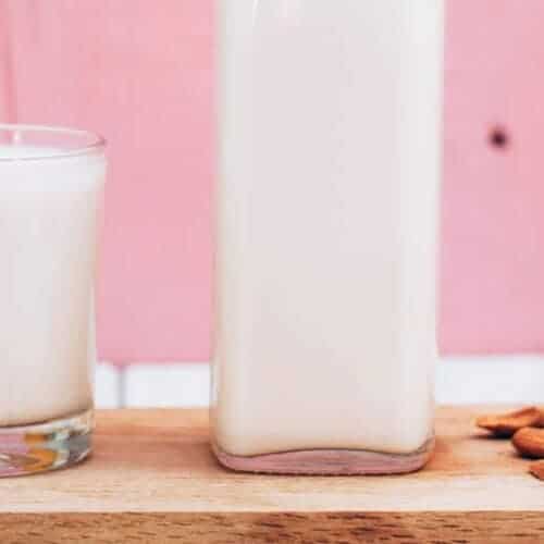 vegan almond milk homemade recipe in just 5 minutes