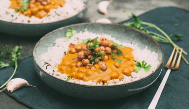 vegan masala chickpeas curry recipe