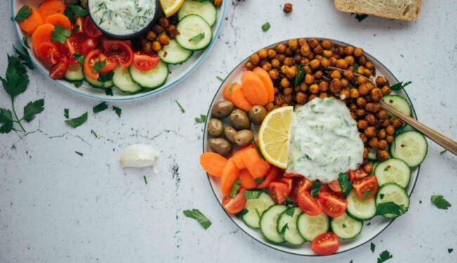 Chickpea Tzatziki Bowl (30 minutes) vegan recipe