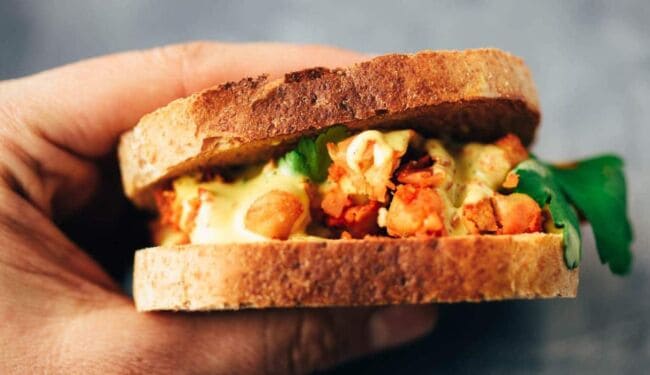 quick chickpea sandwich recipe in just 15 minutes