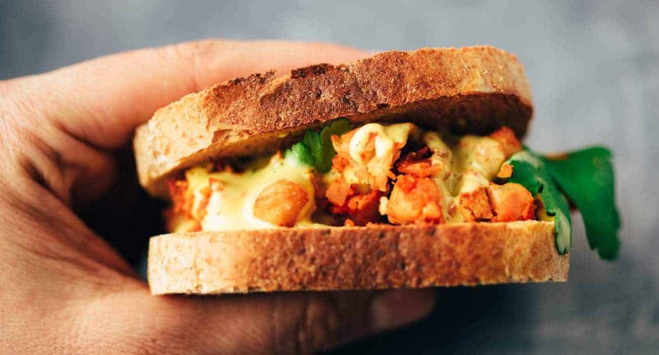 quick chickpea sandwich recipe in just 15 minutes