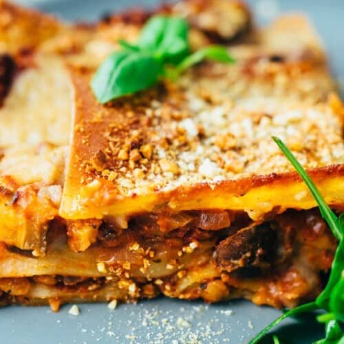 simple vegan lasagna recipe (lactose free)