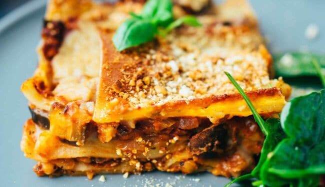 simple vegan lasagna recipe (lactose free)