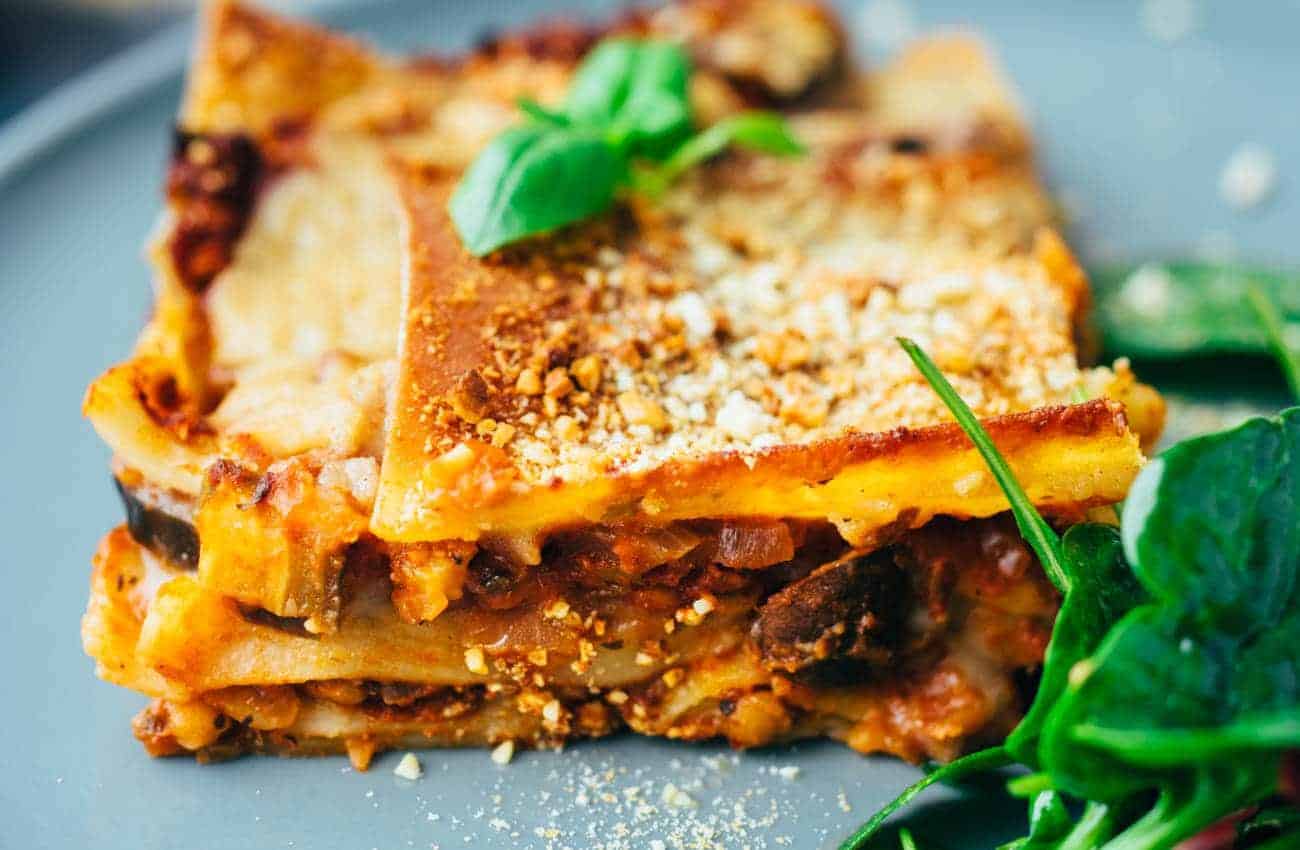 simple vegan lasagna recipe (lactose free)