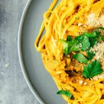 vegan pasta with paprika nut sauce recipe