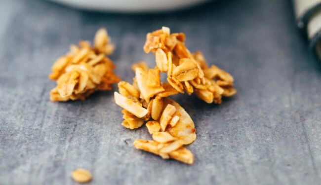 Vegan almond coconut granola recipe