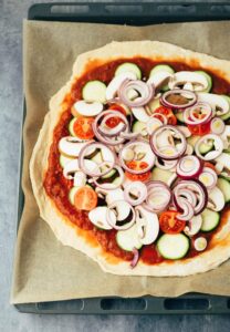 einfache vegane Pizza Rezept