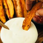 vegan sweet potato wedges with cashew mayo (30 minutes) recipe