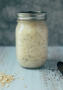 Cookie Dough Overnight Oats (Vegan & Glutenfrei) Rezept