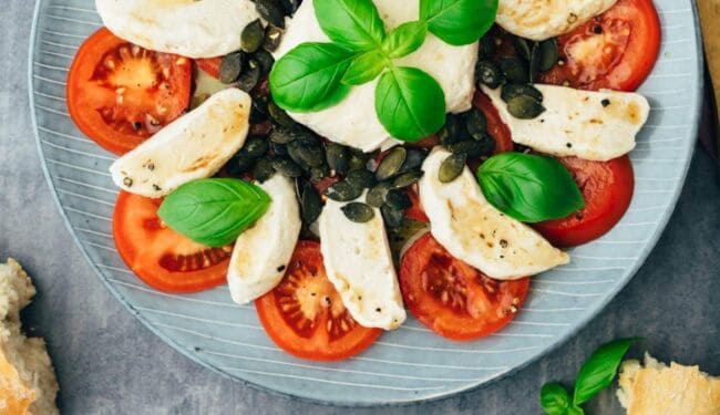 Tomato Mozzarella Caprese - VEGAN (15 minutes) recipe