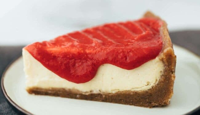 Vegan Yogurt (Raw) Cheesecake with Raspberry Sauce Recipe
