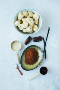 Schoko Bananen Softeis (5 Zutaten) Rezept - vegan