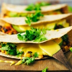 Vegan Quesadillas (30 minutes) Recipe (GF+LF)