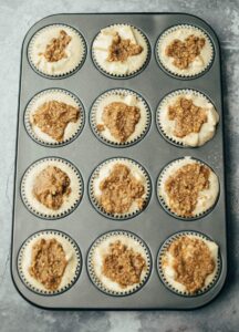 Apfelmuffins mit Zimtstreusel (vegan, laktosefrei)