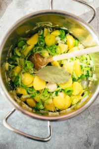 Kartoffel Lauch Suppe veganes Rezept