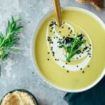 Potato leek soup vegan recipe