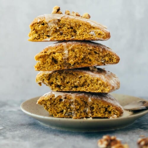 Pumpkin scones with frosting (35 minutes) vegan recipe