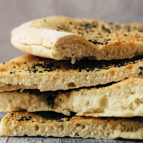 make vegan flatbread yourself (recipe - How to)