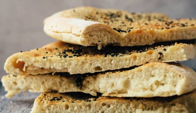 make vegan flatbread yourself (recipe - How to)