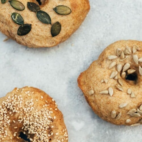 Simple vegan bagels