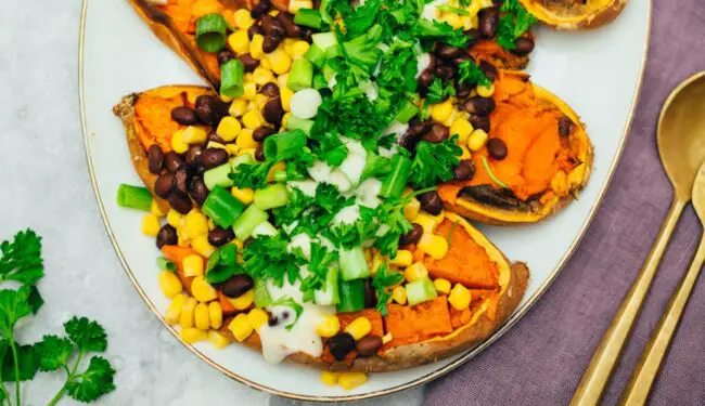 Stuffed Sweet Potato Mexican Style