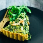 Simple spinach quiche