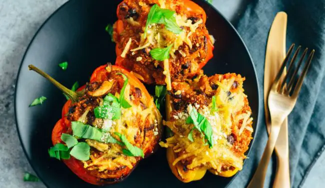 Stuffed peppers with quinoa