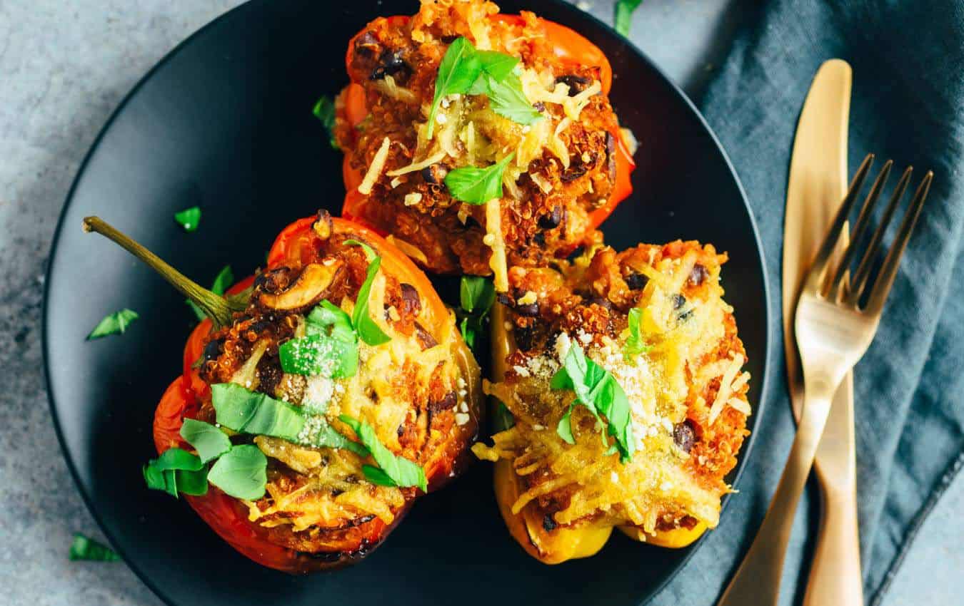 Stuffed peppers with quinoa