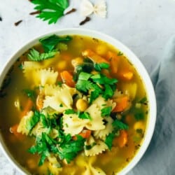 Grandma's chicken soup vegan