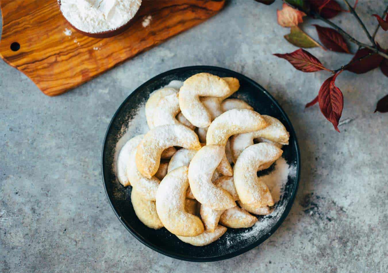 Vegan vanilla crescents (35 minutes recipe) — VEGANE VIBES
