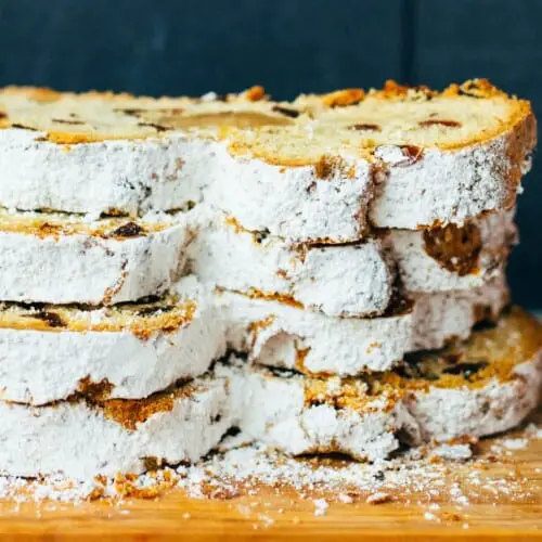 vegan marzipan stollen