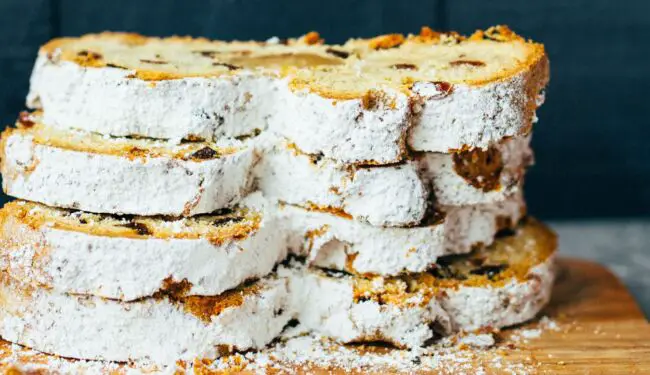 vegan marzipan stollen