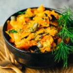 Carrot salmon on cashew cream cheese