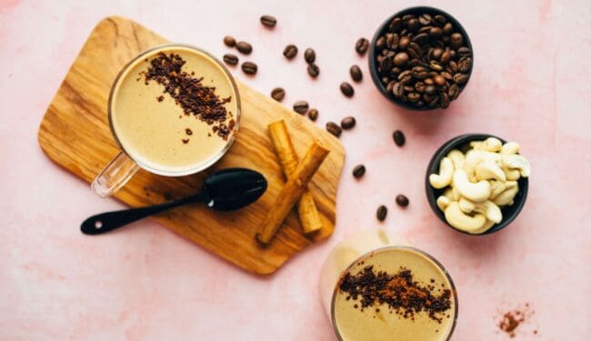 Caramel latte with CBD