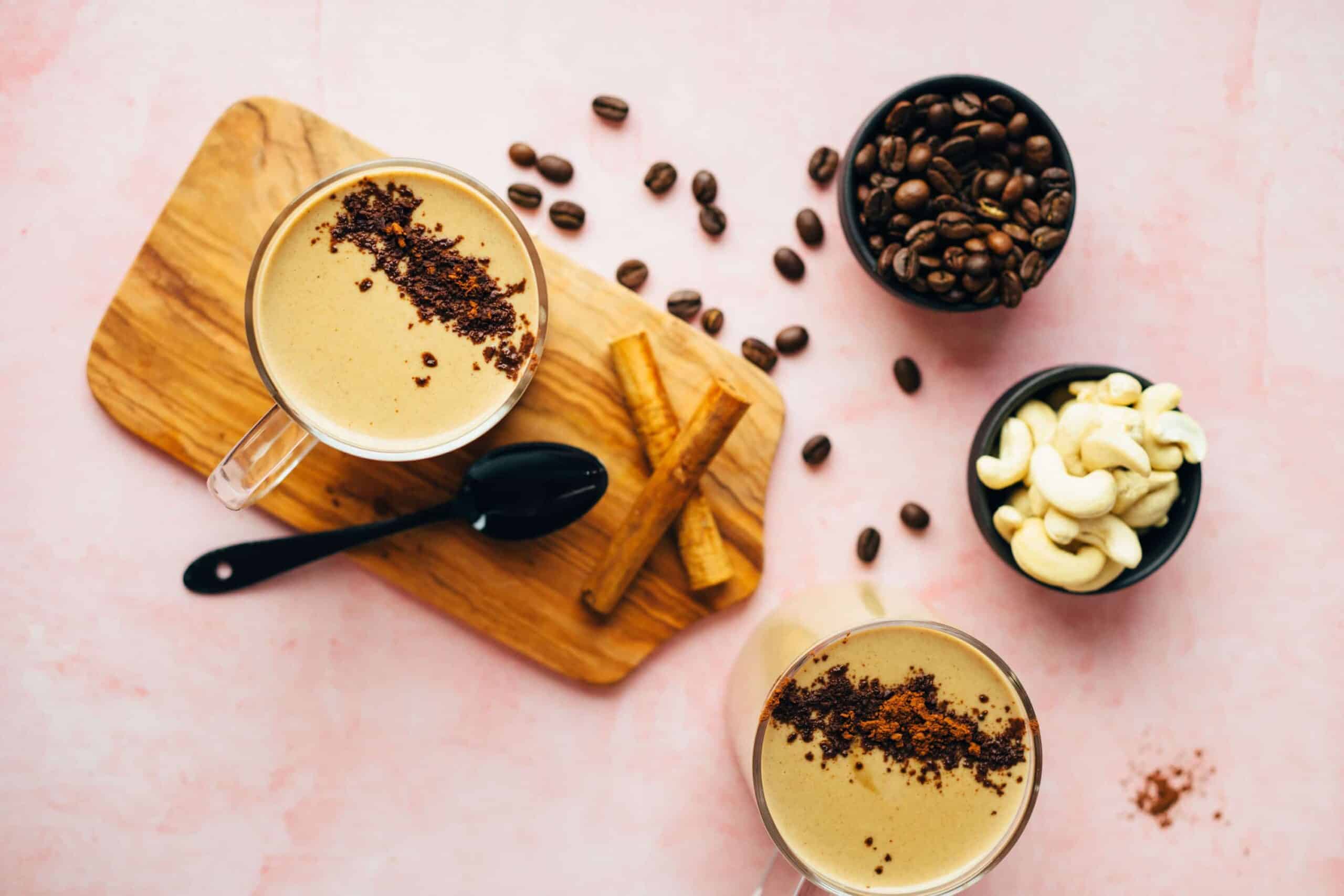 Caramel latte with CBD