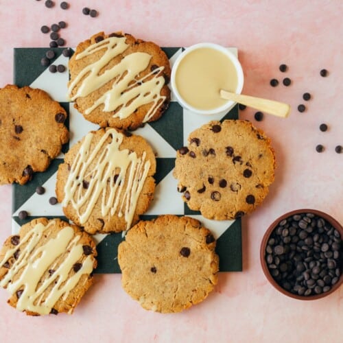 Coconut chocolate cookies (oil-free & vegan)