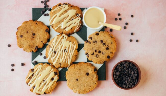 Coconut chocolate cookies (oil-free & vegan)