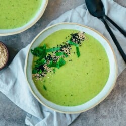 Wild garlic potato soup