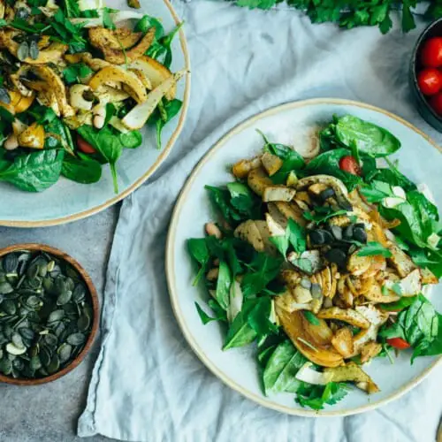 Salad with roasted fennel and white beans