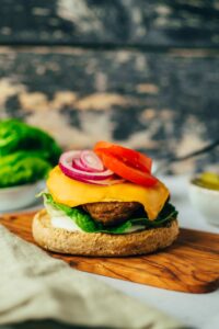 Seitan Burger (zum Grillen) vegan