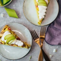 Simple rhubarb cake (vegan)