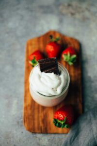 Einfaches Erdbeer Dessert (vegan)