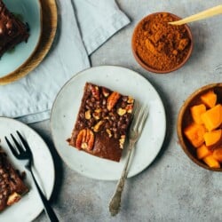 Sweet potato brownie (oil-free, gluten-free)