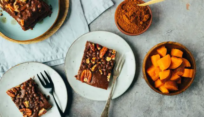 Sweet potato brownie (oil-free, gluten-free)