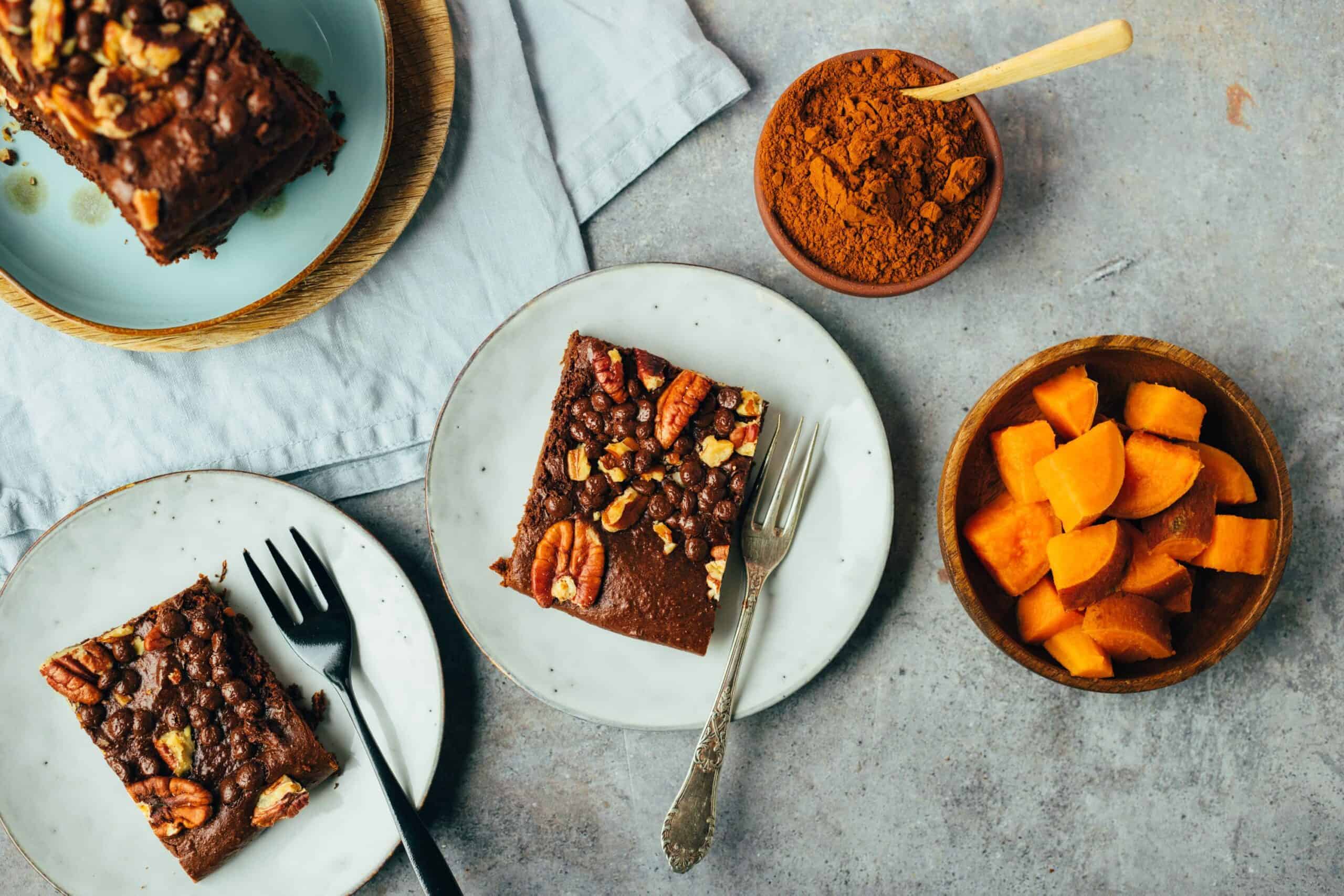 Sweet potato brownie (oil-free, gluten-free)