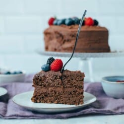 Chocolate cake (gluten-free, oil-free)