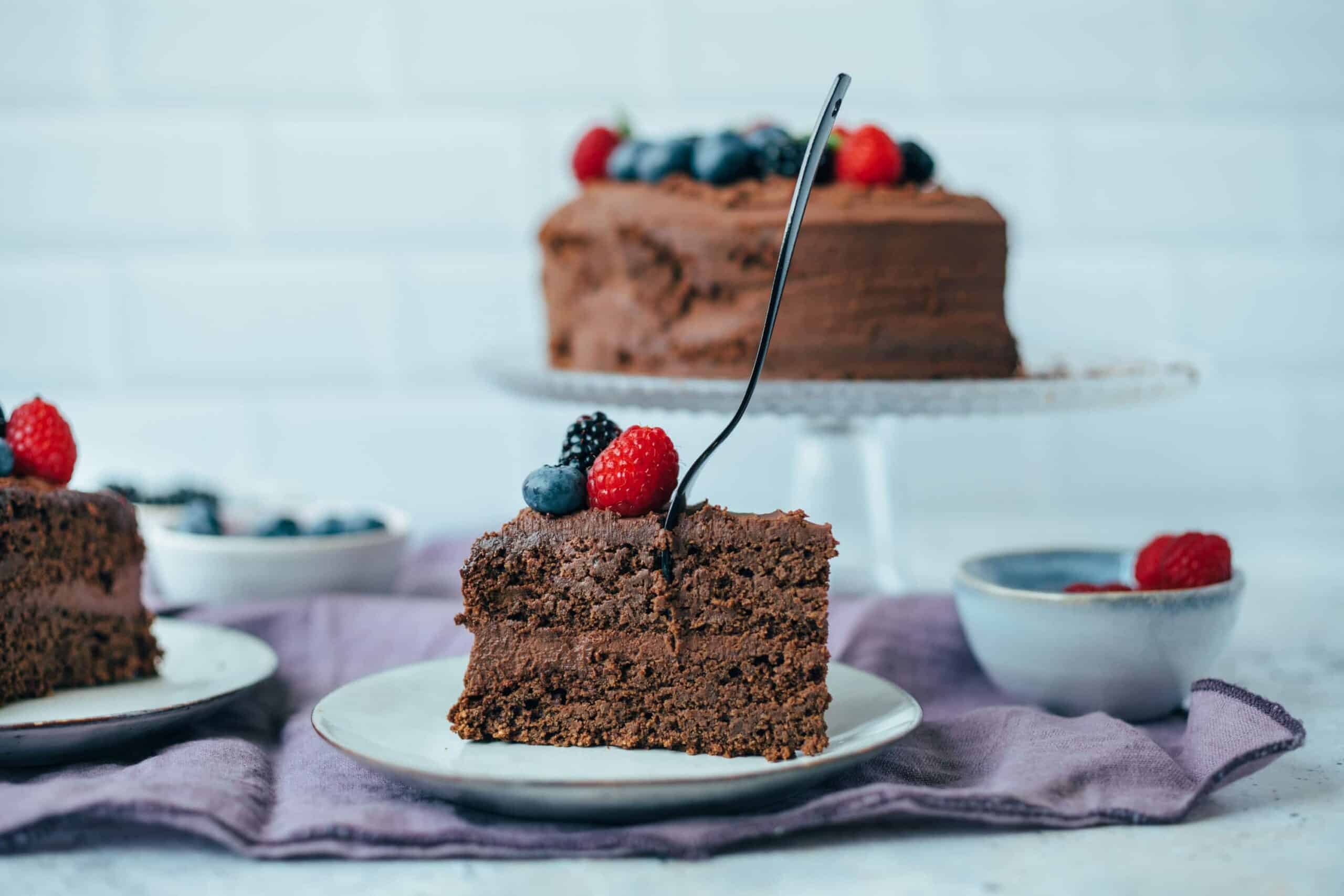 Chocolate cake (gluten-free, oil-free)