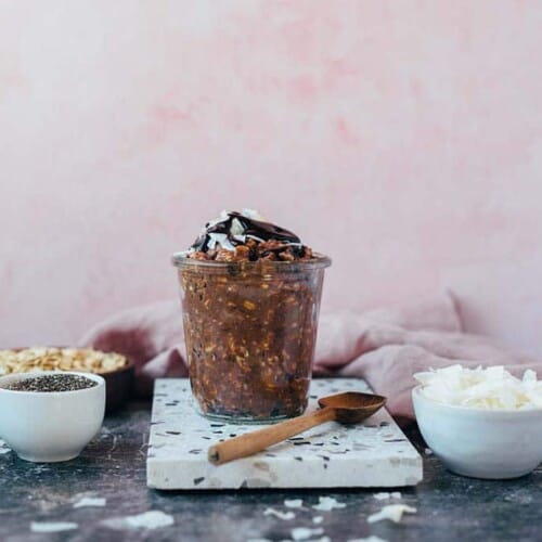 Coconut Chocolate Overnight Oats