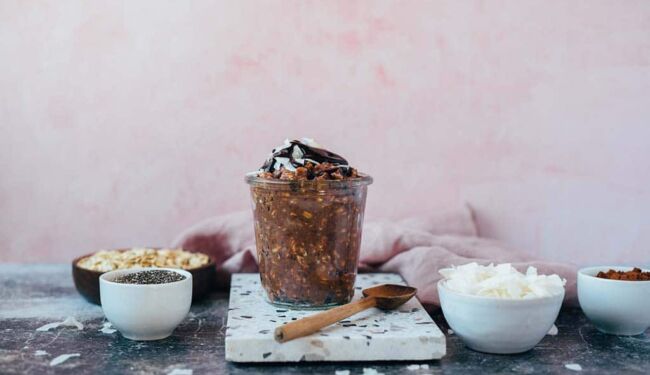 Coconut Chocolate Overnight Oats