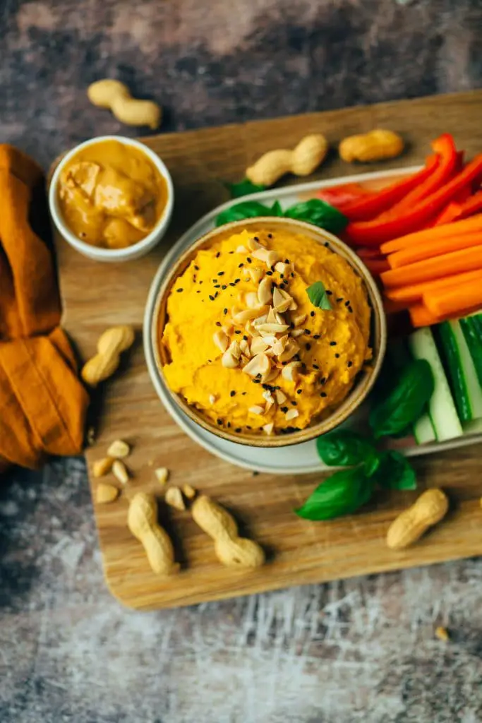 Spicy peanut butter spread (oil free)